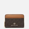 Purses And Cardholders*MICHAEL Michael Kors Women's Jet Set Charm Small Za Coin Card Case - Brn/Acorn