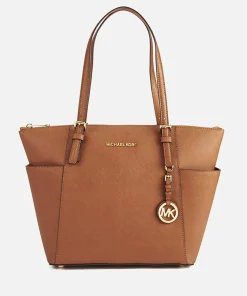 Tote Bags*MICHAEL Michael Kors Women's Jet Set Pocket Tote - Luggage