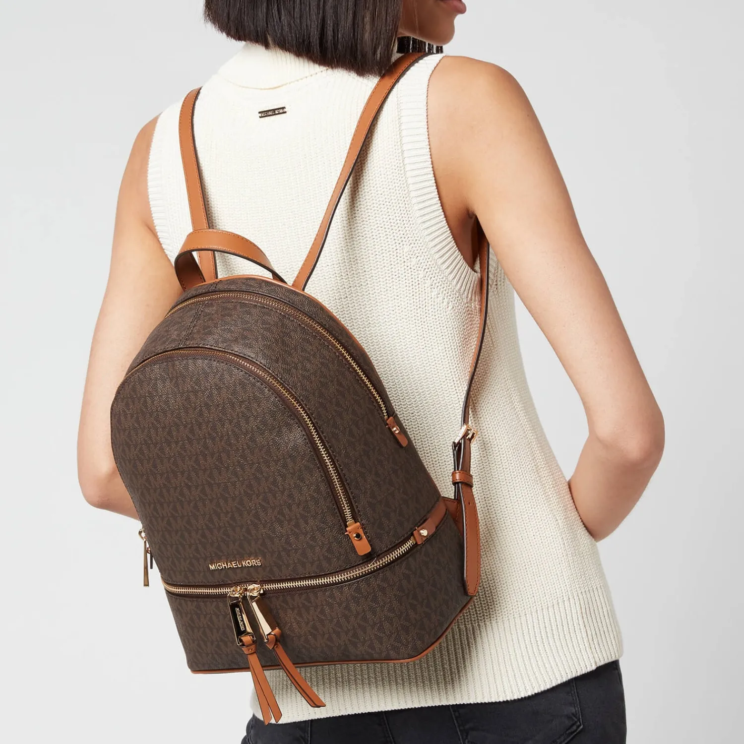 Backpacks*MICHAEL Michael Kors Women's Rhea Zip Medium Backpack - Brown