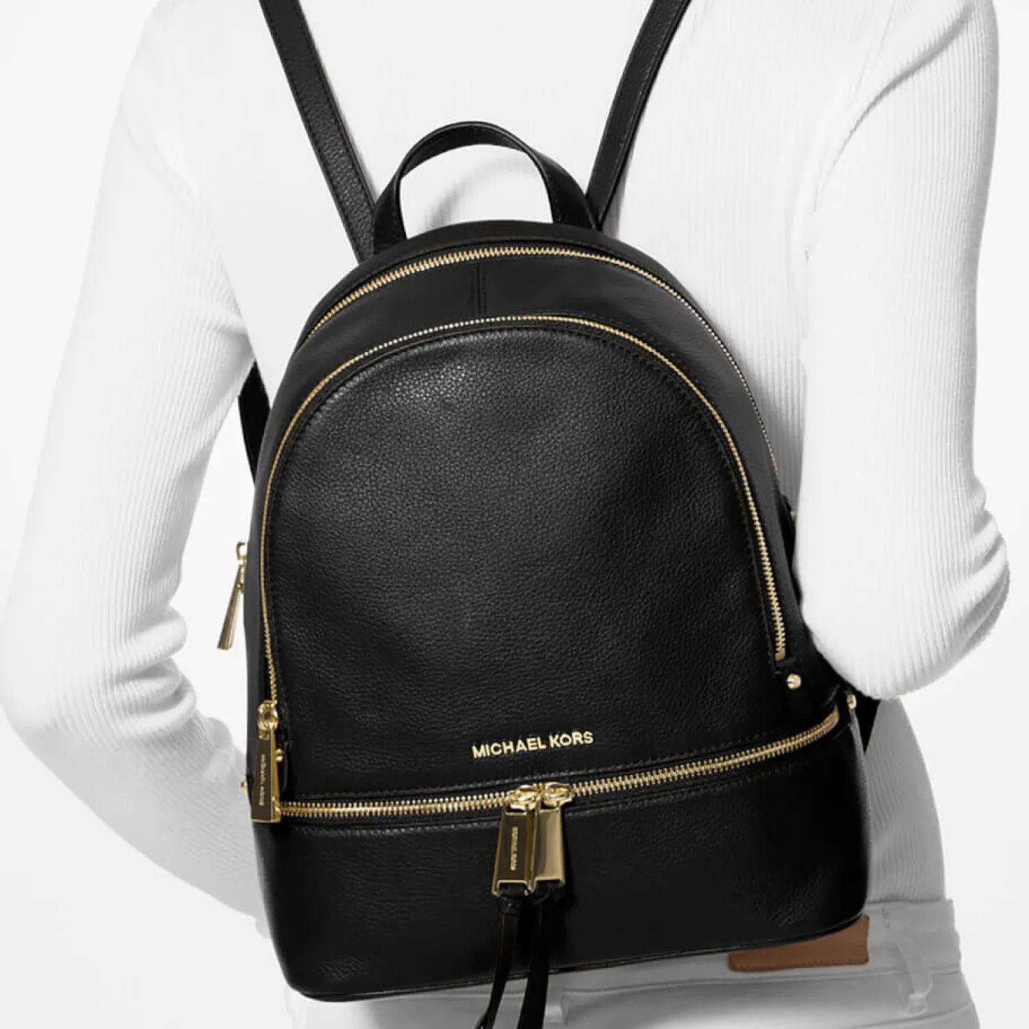 Backpacks*MICHAEL Michael Kors Women's Rhea Zip Medium Backpack - Black