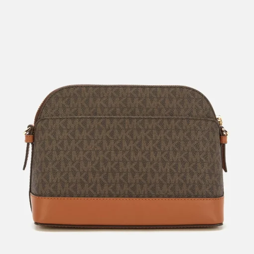 Crossbody Bags*MICHAEL Michael Kors Women's Jet Set Charm Large Dome Cross Body - Brown/Acorn