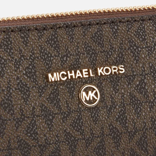 Crossbody Bags*MICHAEL Michael Kors Women's Jet Set Charm Large Dome Cross Body - Brown/Acorn