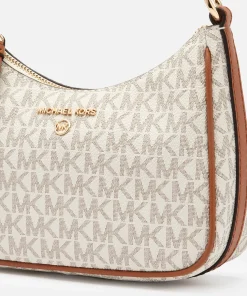 Shoulder Bags*MICHAEL Michael Kors Women's Jet Set Charm Small Chain Pouchette - Vanilla/Acrn