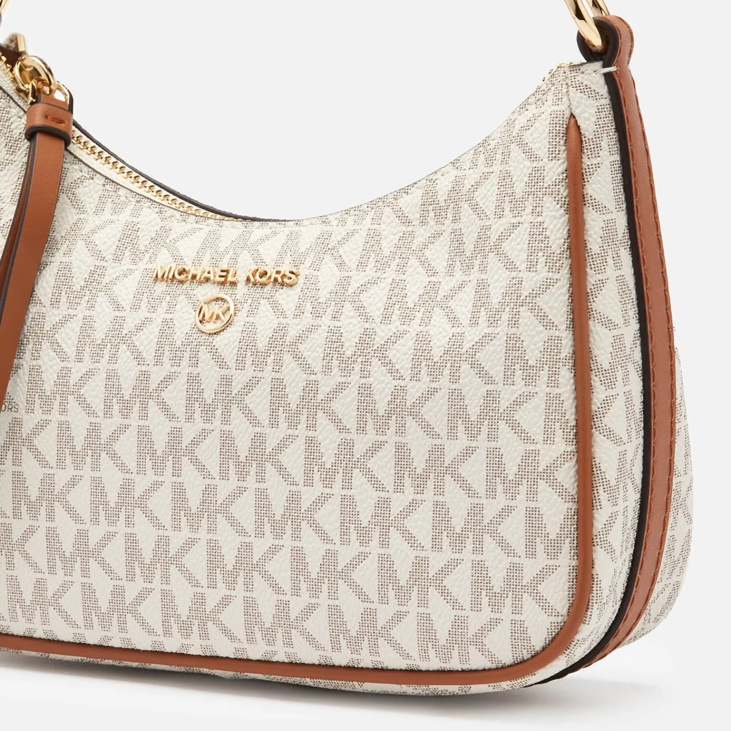 Shoulder Bags*MICHAEL Michael Kors Women's Jet Set Charm Small Chain Pouchette - Vanilla/Acrn