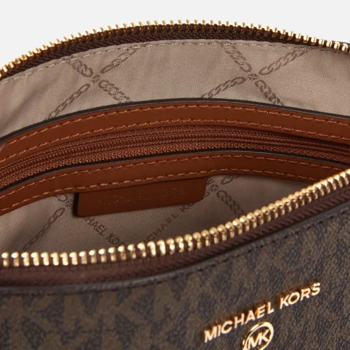 Crossbody Bags*MICHAEL Michael Kors Women's Jet Set Charm Large Dome Cross Body - Brown/Acorn
