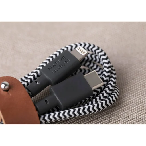 Home Accessories*Native Union Belt Cable 1.2M - Usb C - Lightning - Zebra