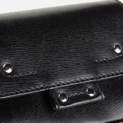 Shoulder Bags*Nunoo Women's Mini Honey Florence Lwg Leather Shoulder Bag - Black