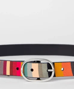 Belts*Paul Smith Women's Reversible Swirl Belt - Multicolour