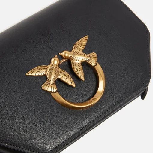 Mini Bags*Pinko Love Click Exagon Mini Vitello Leather Crossbody Bag
