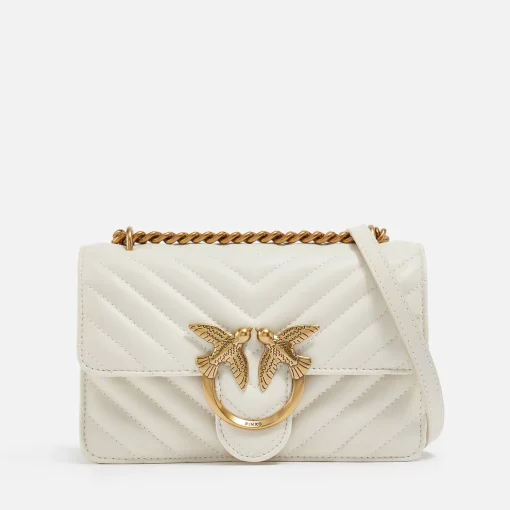 Mini Bags*Pinko Love One Mini Leather Cross-Body Bag