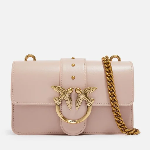 Mini Bags*Pinko Love One Mini Leather Cross-Body Bag