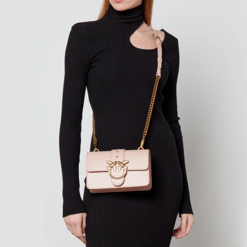 Mini Bags*Pinko Love One Mini Leather Cross-Body Bag