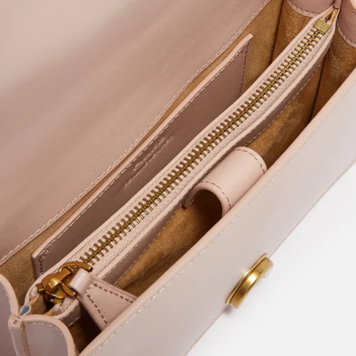 Mini Bags*Pinko Love One Mini Leather Cross-Body Bag