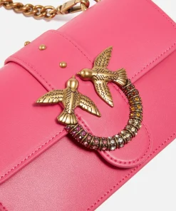 Mini Bags*Pinko Love One Mini Leather Cross Body Bag