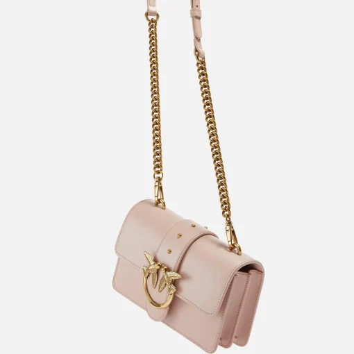 Mini Bags*Pinko Love One Mini Leather Cross-Body Bag