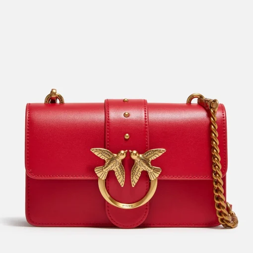 Mini Bags*Pinko Love One Mini Vitello Seta Leather Bag