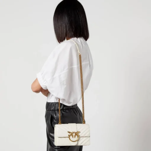 Mini Bags*Pinko Love One Sheep Nappa Mini Leather Bag