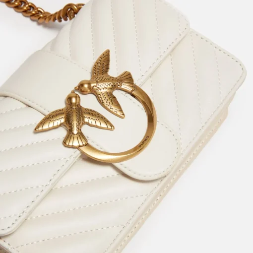 Mini Bags*Pinko Love One Sheep Nappa Mini Leather Bag