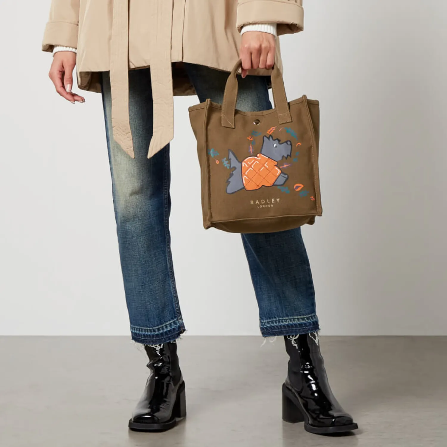 Tote Bags*Radley Puffy Jacket Small Open Top Cotton-Blend Tote Bag