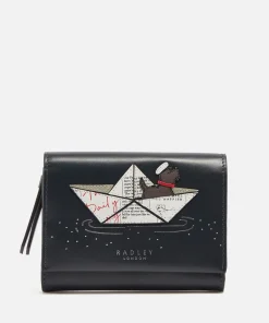Purses And Cardholders*Radley Sail Away Graphic Flapover Leather Purse