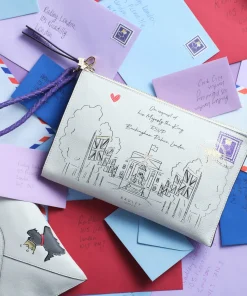 Clutch Bags*Radley Women's The Coronation Medium Zip Top Wristlet - Chalk