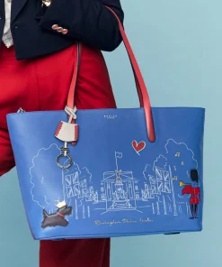 Tote Bags*Radley Women's The Coronation Large Zip Top Tote Bag - Regal Blue