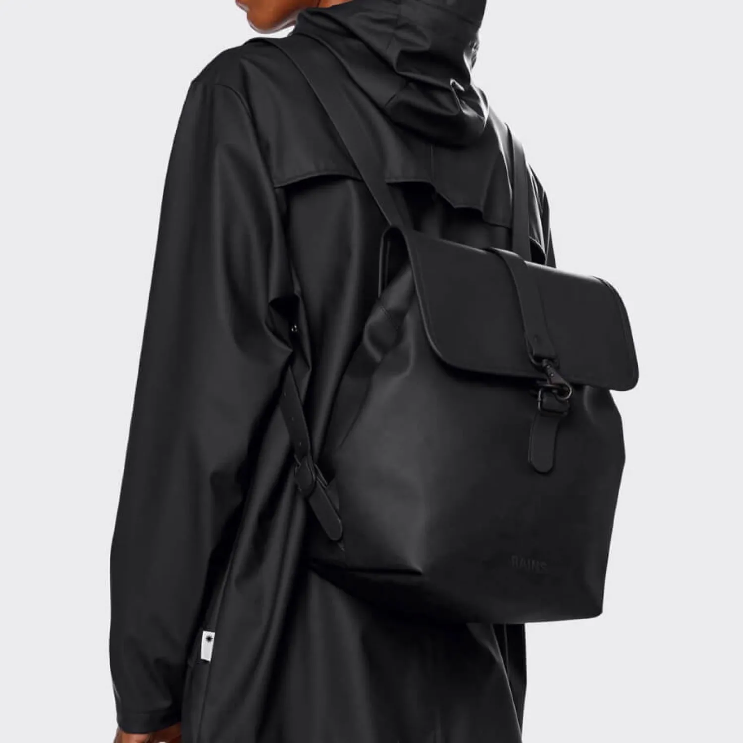 Backpacks*Rains Bucket Backpack - Black
