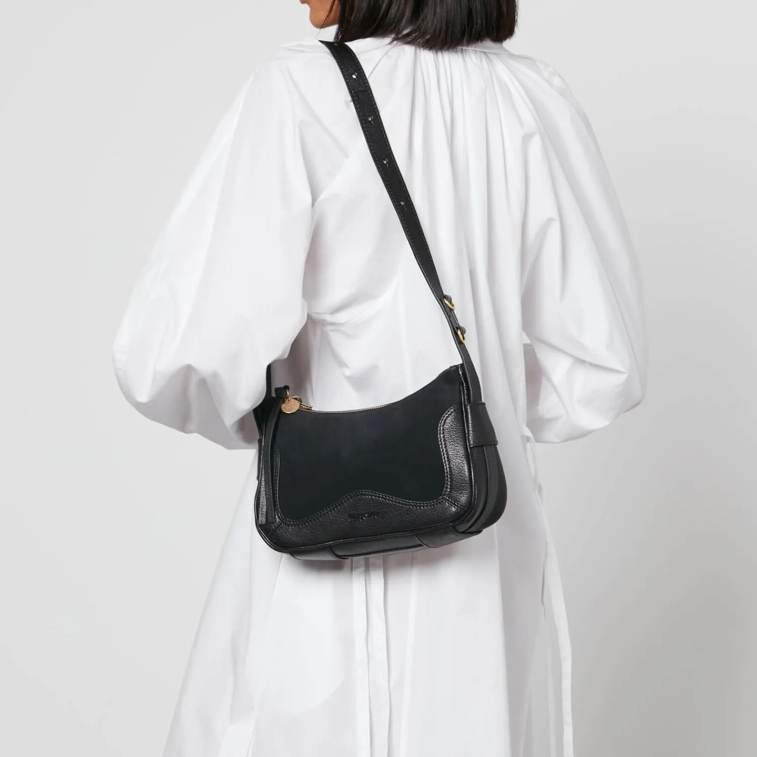 Shoulder Bags*See By Chloe Hana Suede And Leather Shoulder Bag