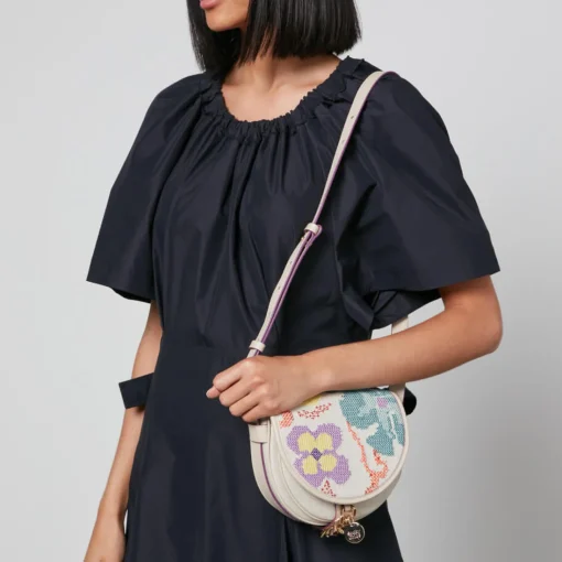 Shoulder Bags*See By Chloe Mara Small Canvas And Leather Shoulder Bag