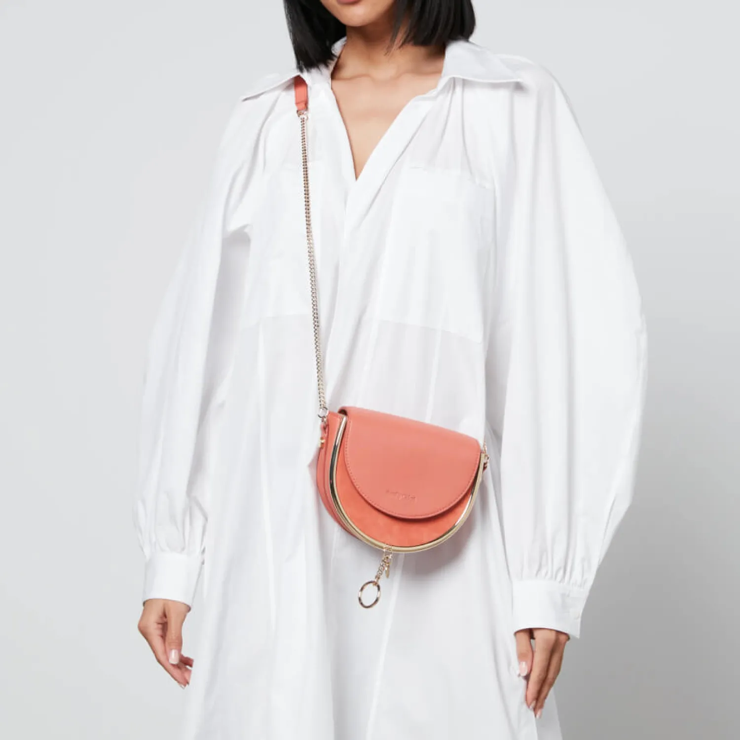 Clutch Bags*See By Chloe Mara Suede And Leather Cross-Body Bag