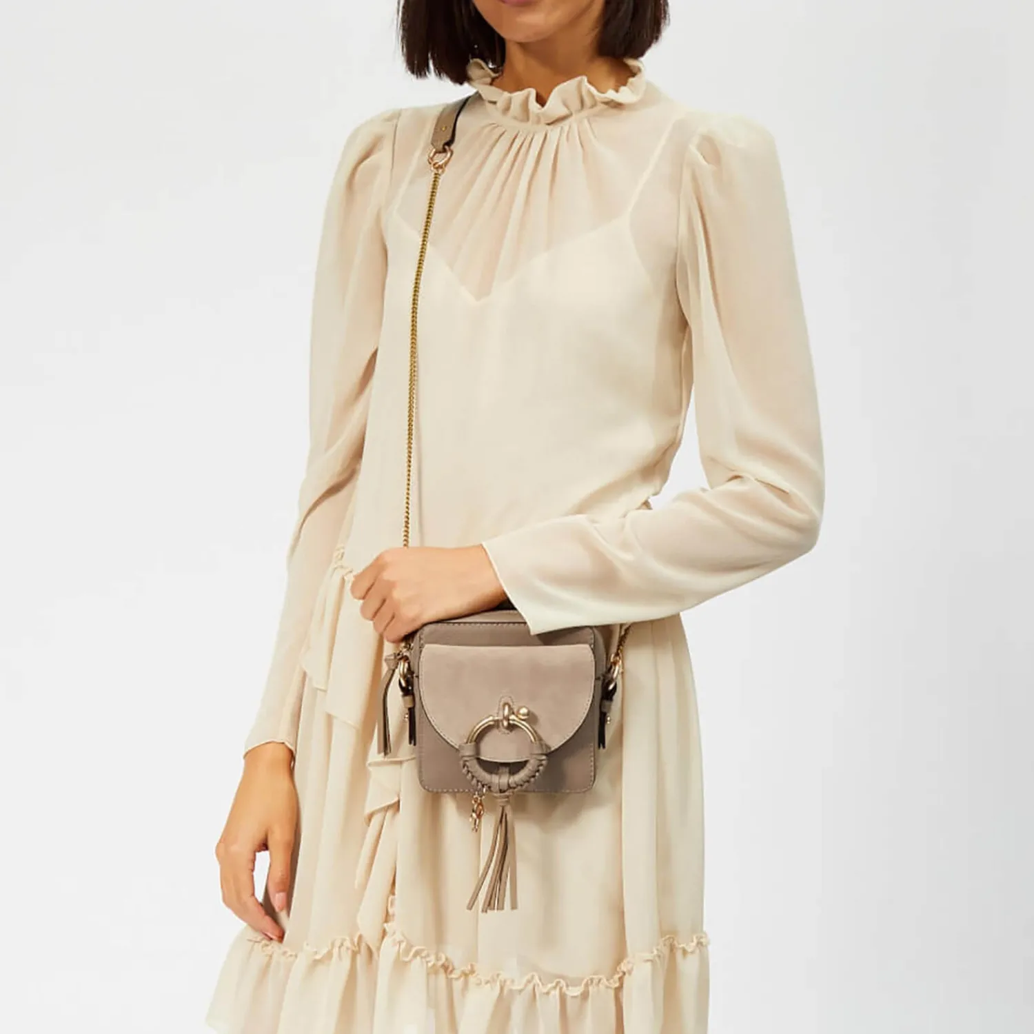 Crossbody Bags*See By Chloe Women's Joan Camera Bag - Motty Grey