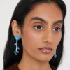 Earrings*Shrimps Autry Flower Diamante Earrings