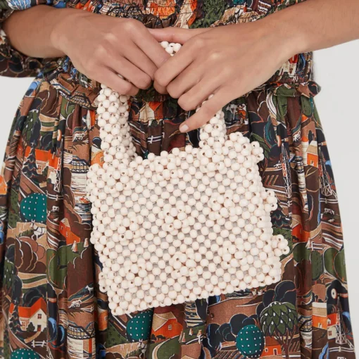 Mini Bags*Shrimps Mini Antonia Wooden Beaded Bag
