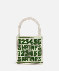 Tote Bags*Shrimps Palma Faux Pearl And Beaded Bag