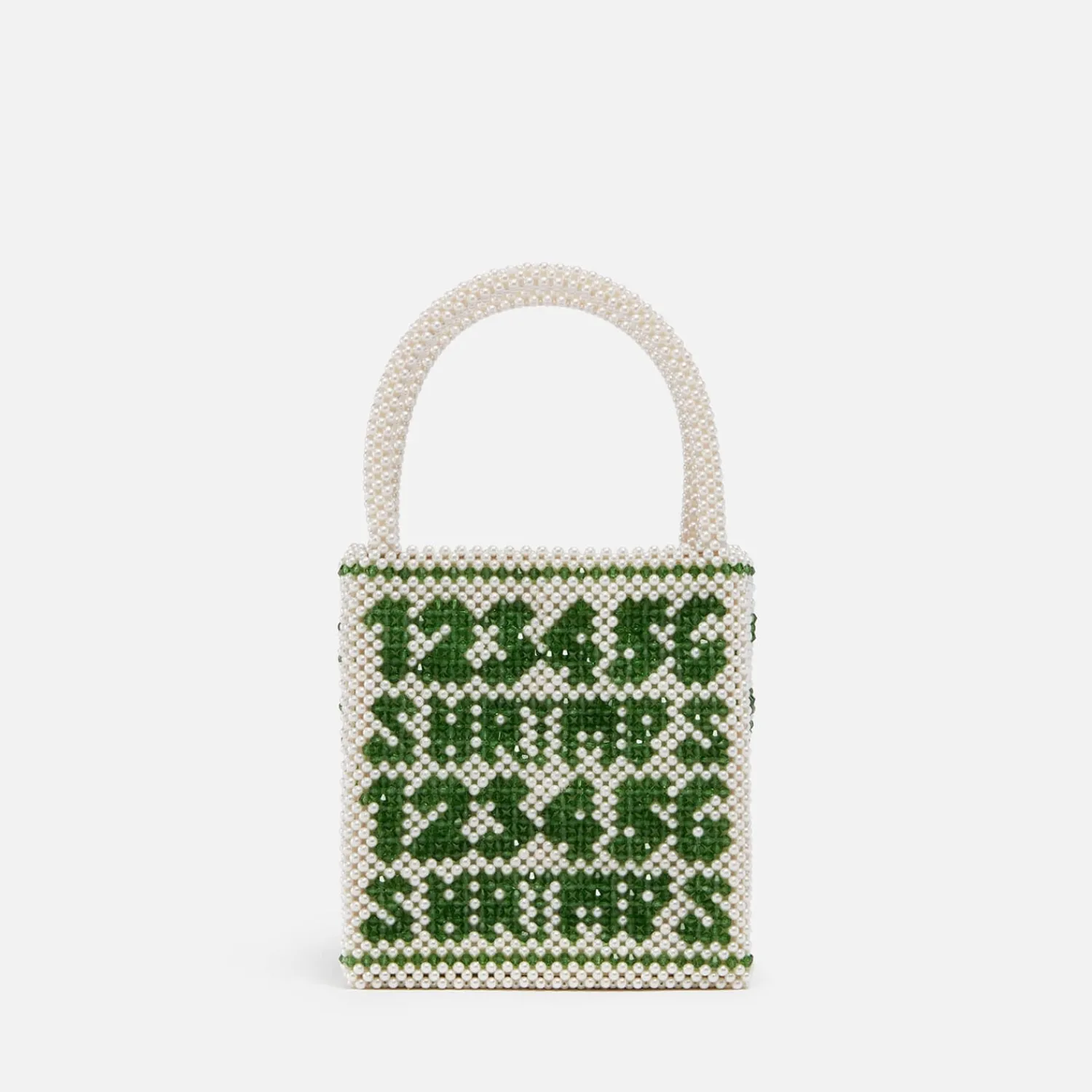 Tote Bags*Shrimps Palma Faux Pearl And Beaded Bag