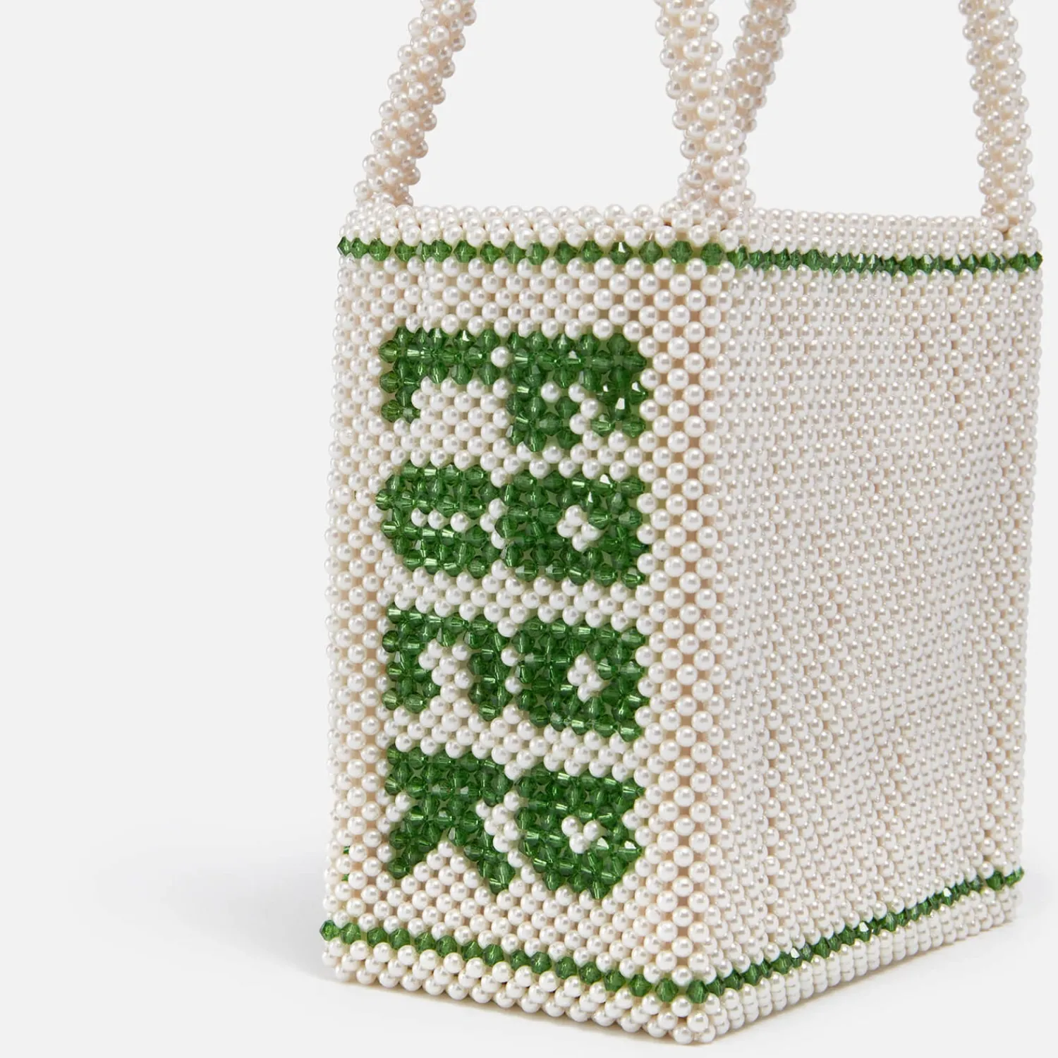 Tote Bags*Shrimps Palma Faux Pearl And Beaded Bag