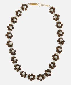 Necklaces*Shrimps Ross Floral Faux Pearl And Beaded Necklace