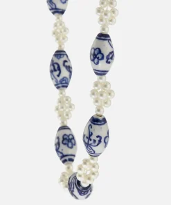 Necklaces*Shrimps Women's Joline Necklace - Cream/Blue