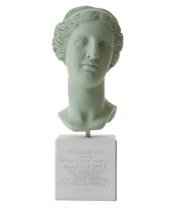Home Accessories*Sophia Enjoy Thinking Venus Head Statue - - Medium Vintage Green