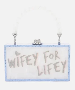 Purses And Cardholders*Sophia Webster Women's Cleo Wifey For Lifey Purse - Pearl Blue