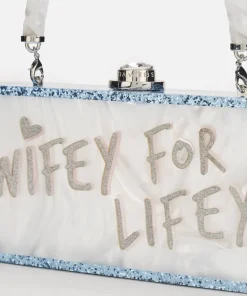 Purses And Cardholders*Sophia Webster Women's Cleo Wifey For Lifey Purse - Pearl Blue