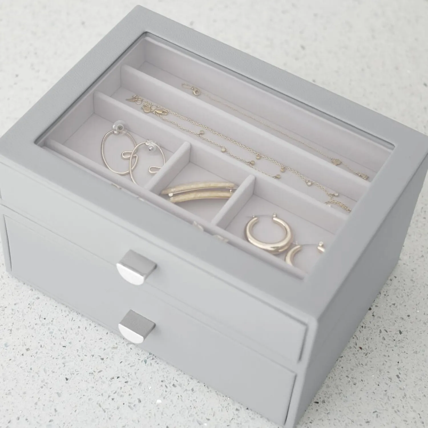 Jewellery Stands & Boxes*Stackers Classic 2 Set Jewellery Drawers - Pebble Grey