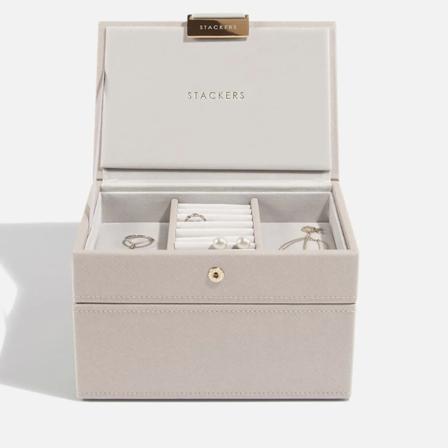 Jewellery Stands & Boxes*Stackers Mini 2 Set Jewellery Box - Taupe
