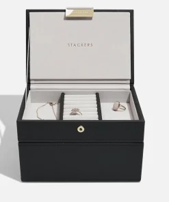 Jewellery Stands & Boxes*Stackers Mini 2 Set Jewellery Box - Black