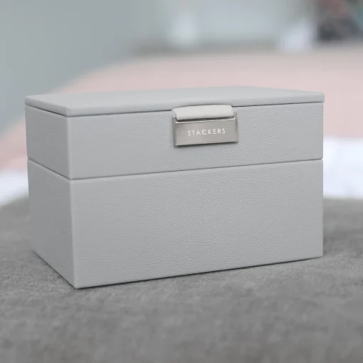 Jewellery Stands & Boxes*Stackers Mini 2 Set Jewellery Box - Pebble Grey