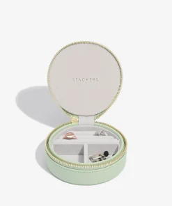 Jewellery Stands & Boxes*Stackers Round Travel Jewellery Case - Sage
