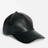 Hats Scarves & Gloves*Stand Studio Connie Faux Leather Baseball Cap