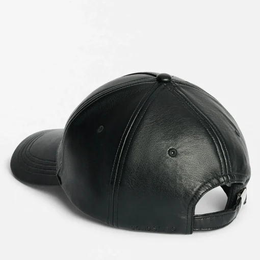 Hats Scarves & Gloves*Stand Studio Connie Faux Leather Baseball Cap
