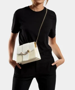 Shoulder Bags*Strathberry Women's Box Crescent Shoulder Bag - Vanilla/Diamond