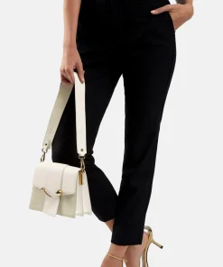 Shoulder Bags*Strathberry Women's Box Crescent Shoulder Bag - Vanilla/Diamond